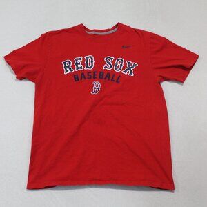 Nike Tee Red Sox Baseball Men Tee Shirt Boston MLB Size Large
